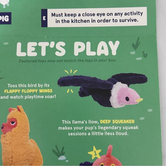 BARK Super Chewer Salvador Condor Crinkle Squeaker Plush Dog Toy - Picture 7 of 9